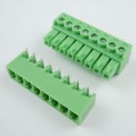 5.08 mm Pitch 8 Pin Right Angle PCB Mount Plug Able Terminal Block Connectors, Bent Screw Terminal
