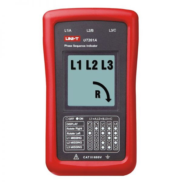 UNI-T UT-261A Phase Sequence and Motor Rotation Indicator