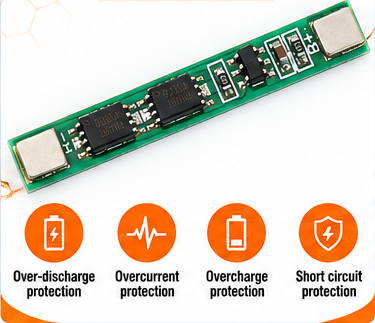 1S 4A BMS Protection Board for 3.7V Li-ion Battery – 259-FDC-3540