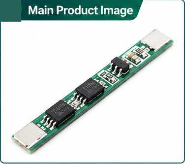 1S 3.7V Li-ion BMS Protection Board with Thermistor for 18650 Battery