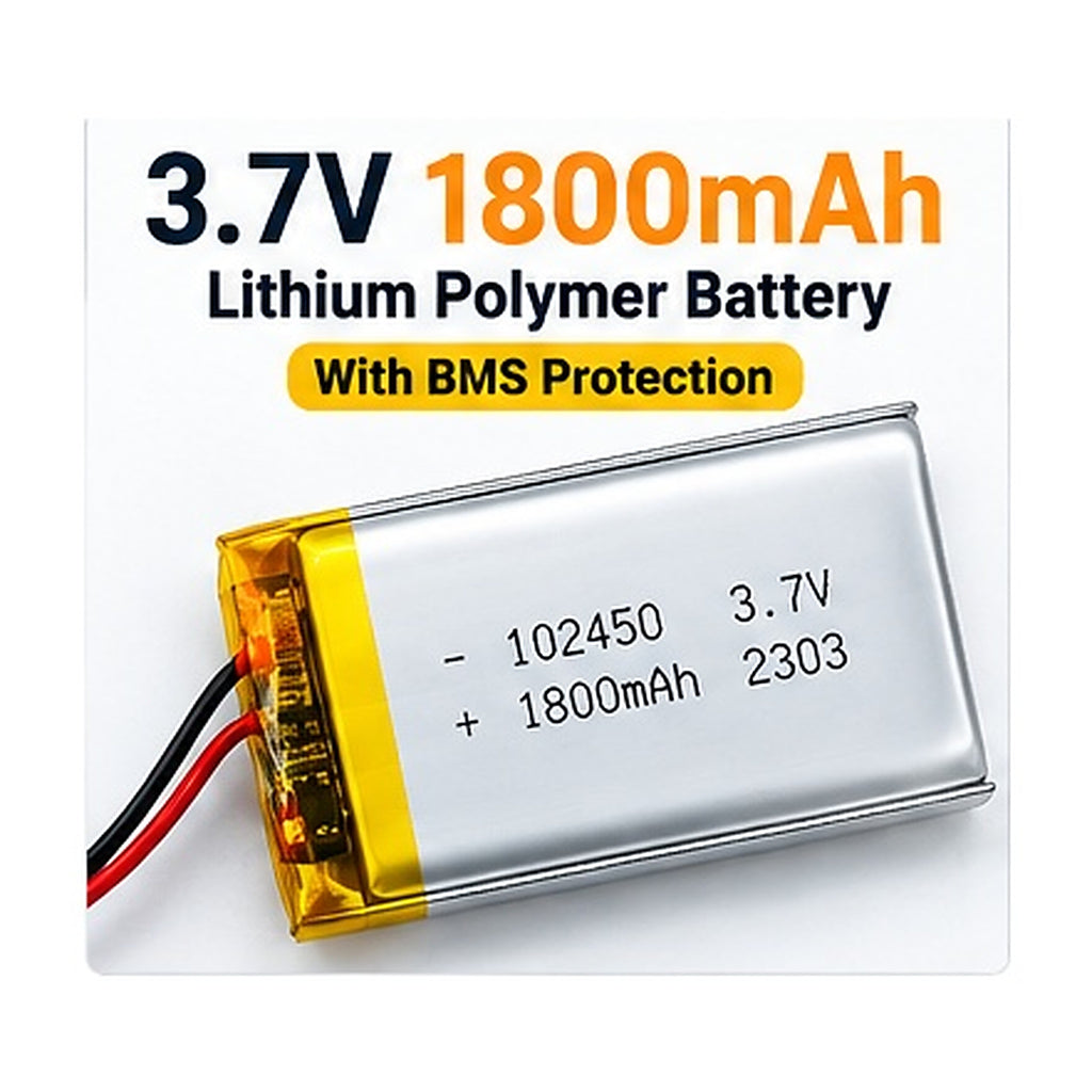 3.7V 1800mAh Lithium Battery With BMS