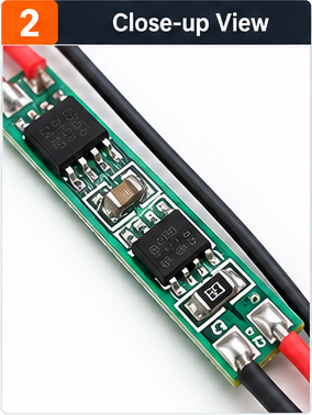 1S 3A 3.7V Li-ion BMS PCM Protection Board With Wire for 18650 Battery