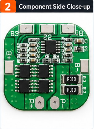 HX-4S-A20 4S 20A BMS Protection Board for 14.8V 18650 Li-ion Battery Pack