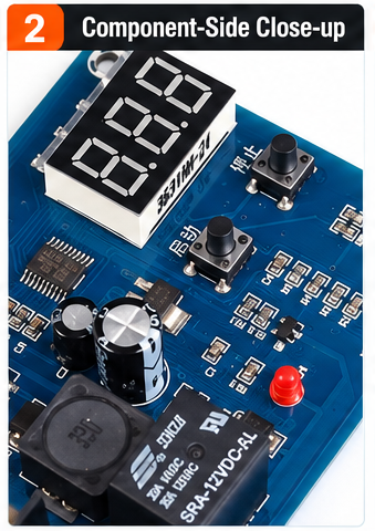XH-M603 M632 12V 24V Battery Charging Control Module with Digital Voltage Display