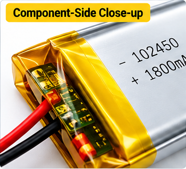 3.7V 1800mAh Lithium Battery With BMS