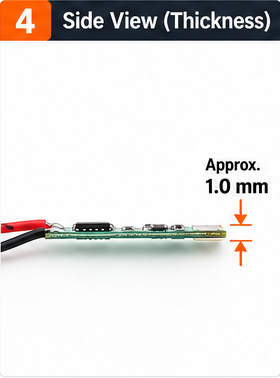 1S 3A 3.7V Li-ion BMS PCM Protection Board With Wire for 18650 Battery
