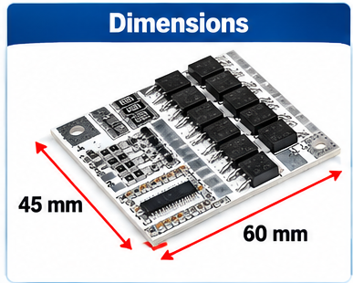 3S/4S/5S 100A Li-ion BMS Protection Board with Cell Balancing for 18650 Batteries