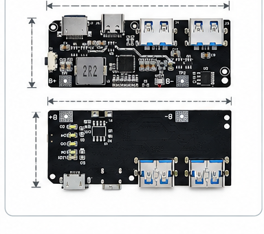 SW6206 / SW6208 QC4.0 PD3.0 22.5W Fast Charging Power Bank Module – Version C