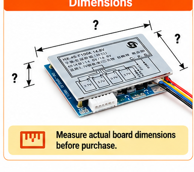 HX-4S-F100A 100A BMS Protection Board for 4S 18650 Li-ion Battery