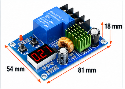 XH-M604 DC 6–60V Battery Charging Control Module with Digital Voltage Display