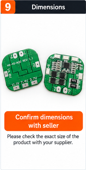 HX-4S-A20 4S 20A BMS Protection Board for 14.8V 18650 Li-ion Battery Pack