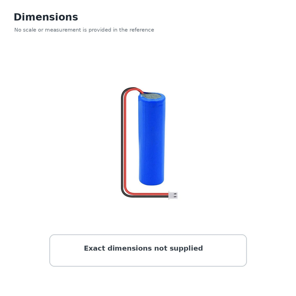3.7V 1800mAh 18650 Lithium-Ion Battery Pack with BMS Protection