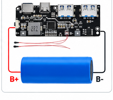 SW6206 / SW6208 QC4.0 PD3.0 22.5W Fast Charging Power Bank Module – Version C