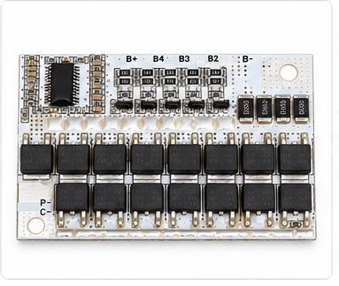 3S / 4S / 5S 100A LiFePO4 BMS Protection Board with Cell Balancing
