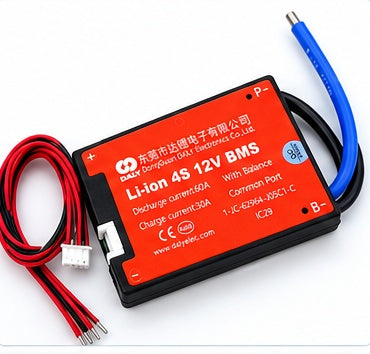 DALY BMS LiFePO4 4S 12V 60A Common Port Battery Protection Board with Balance