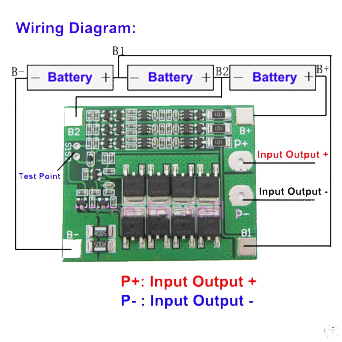 3S 25A BMS Battery Protection Board 12.6V – 3SJH25A-C