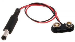 9V Battery Snap Connector to DC Male Power
