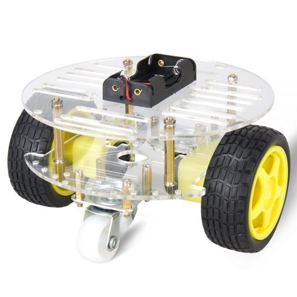 2WD Round Robot Car Chassis In Pakistan | Electronics Hub