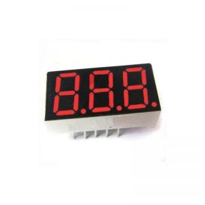 3 Digit 7 Segment Common Anode Red Color Display