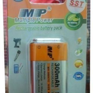 300mAh Ni-Mh Rechargeable 9V Battery