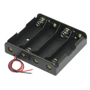 4 X AA Battery Cell Holder Square Case | Electronics Hub