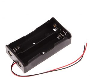 2xAA Battery Cell Holder Square Case