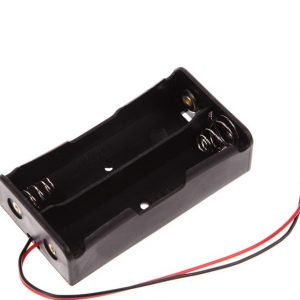2xAA Battery Cell Holder Square Case