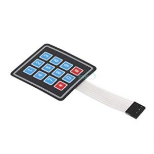 4×3 Matrix 12 keys Membrane Switch Keypad