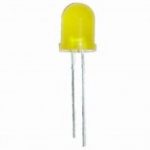 Large 10mm Yellow LED crystal