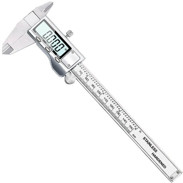 Digital vernier clearance scale