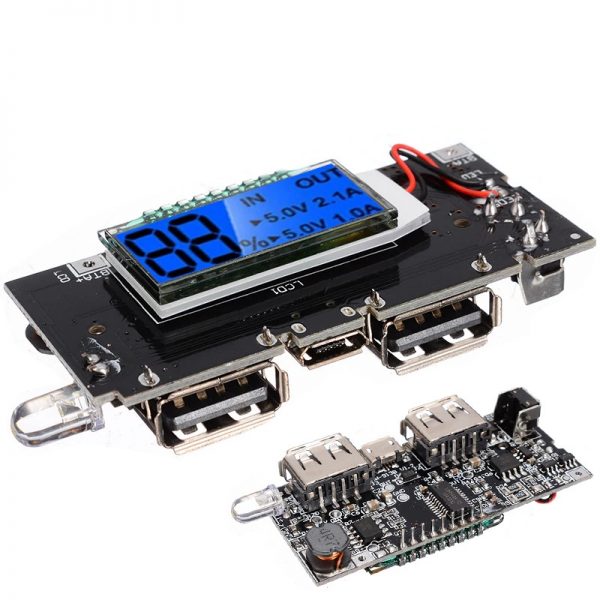 LCD Display Dual USB 5V 1A 2.1A Power Bank in Pakistan - Image 2