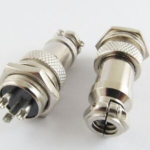 XLR 3 Pin Cable Connector 16mm Chassis Mount