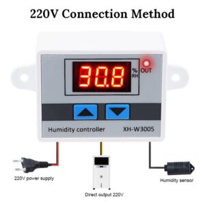 Digital Humidity Controller XH-W3005 Adjustable 220v 10