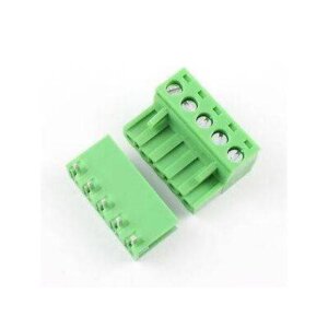 5 Pin Connector PCB Mount Right Angle, Bent Screw Terminal