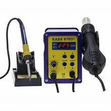 Kada 878D+ Hot Air Gun & Soldering Station – Electronics Hub