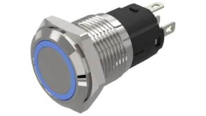 16mm Waterproof Metal Power Switch Blue | Electronics Hub