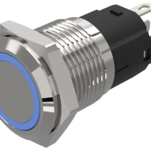 16mm Waterproof Metal Power Switch Blue | Electronics Hub